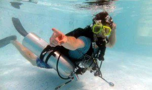 bad sidemount diver