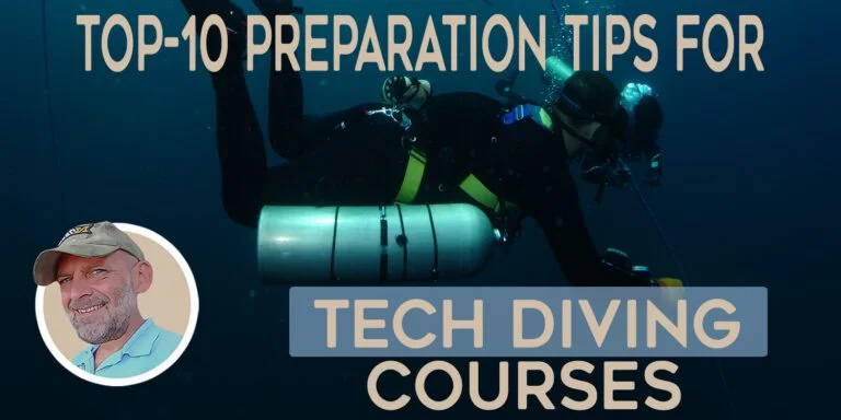 tips preparation technical diving course