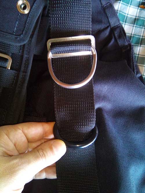 o-ring for a sliding loop bungee