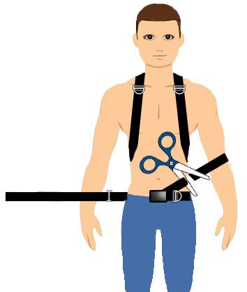 how to configue a custom sidemount harness: step7 trim excess harness webbing