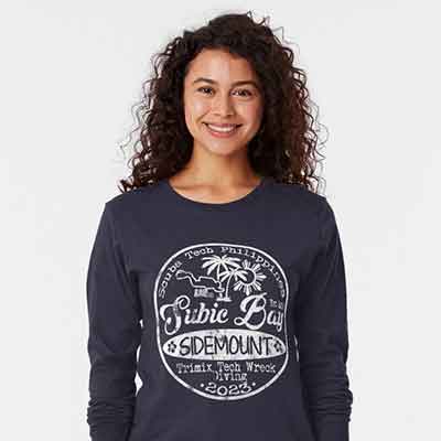 technical diving t-shirt male and female