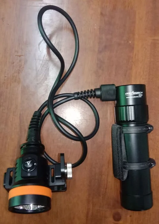 A canister light for advanced wreck diving